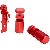 Tall Stair Gauges for Framing Square with Holder and Carabiner Stair Guage Knobs Tool for Circular Saw,Stair Guides Perfect for Rafter Gauge Clamps Bright Red Set