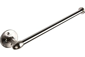 Aviano Hardware | Wall Mounted Metal Paper Towel Holder | Roll Organizer for Kitchen | Hanging Paper Towel Holder | Napkin Holder (Satin Nickel)