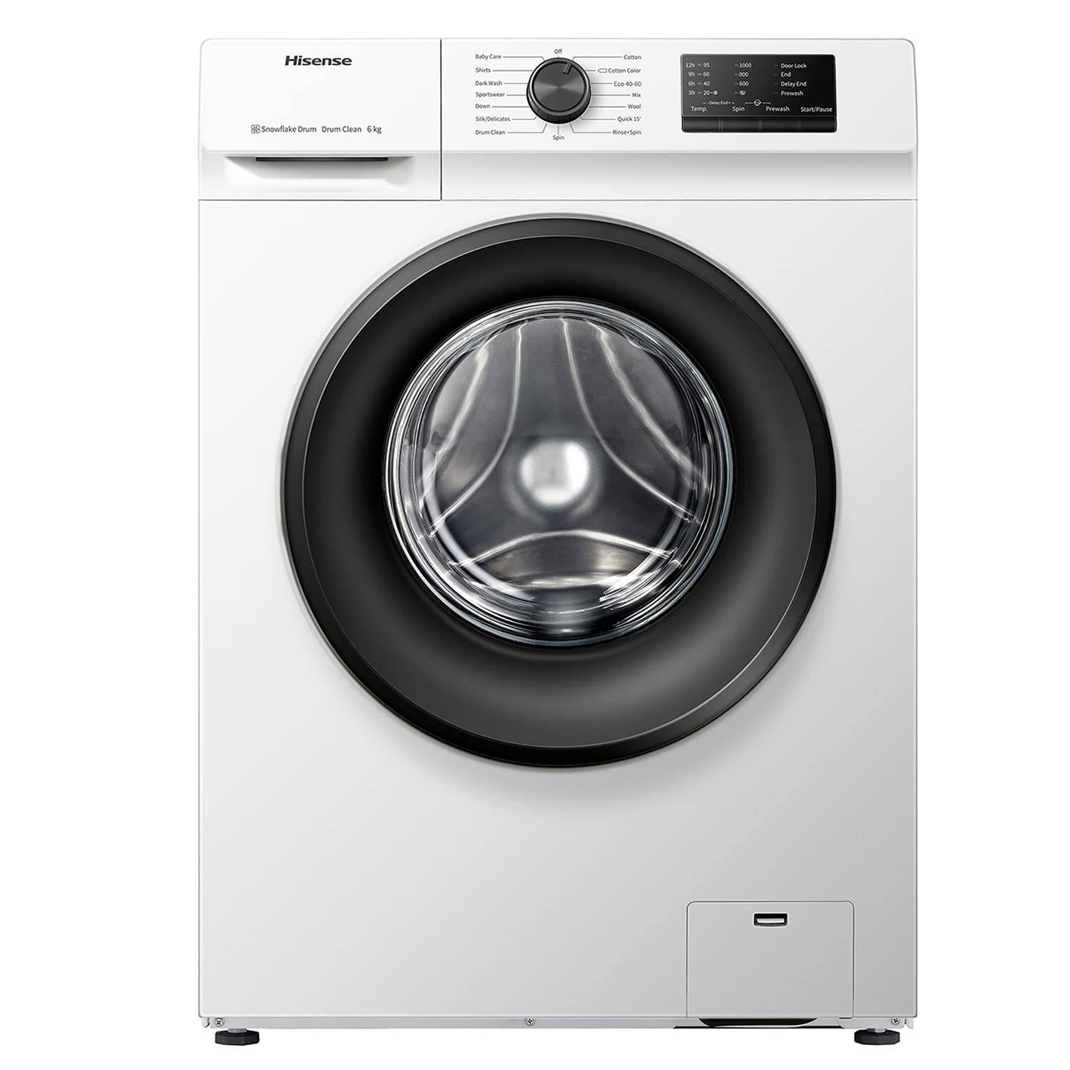 Hisense-WFVC6010E-Lavadora-Carga-Frontal-6-Kg-1000-rpm-15-Programas-Control-de-balanceo-inteligente-del-tambor