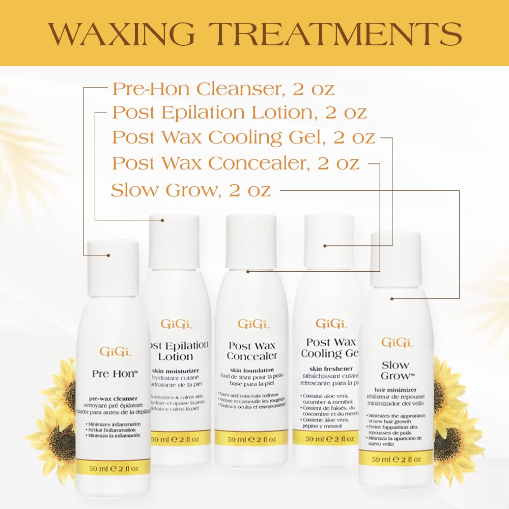 GIGI Mini Pro Waxing Kit for Women, Hair Removal Wax Kit for Face & Body, Salon and At-Home Use, Portable and Convenient, For All Skin & Hair Types