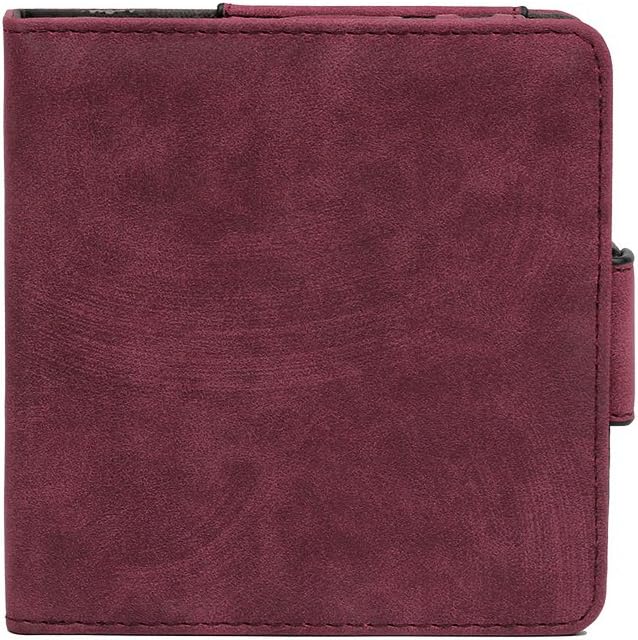 Funnideer Pouch Bag for IQOS 2.4/2.4 Plus Electronic Cigarette, Wallet Case Electronic Cigarette PU Leather Carrying Case Box with Card Holder, Tobacco Cigarette Protective Holder Cigar (red)