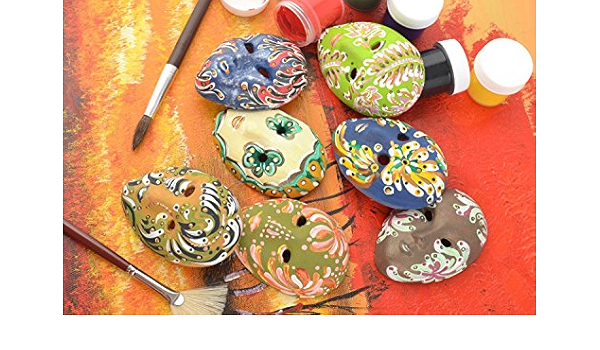Juego de imanes decorativos artesanales de arcilla roja con ...