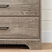South Shore Versa 2-Door Armoire with Drawers, Weathered Oak