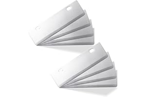 standwme 8 -Pack Grill Scraper Blades Replacement - Stainless Steel Blades for Griddle & BBQ, Outdoor BBQ Tools & Accessories Blades Included