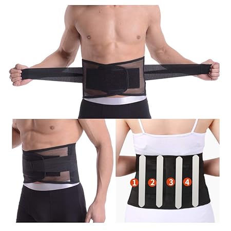 Buy Abdominal Fat Burning Belt Elastic Waist Trimmer Abdominal Trainers Splint Lumbar Support For Women Shrink Belly Band Burner Weight Loss Belt For Back Pain Herniated Disc Sciatica Scoliosis Black Online At