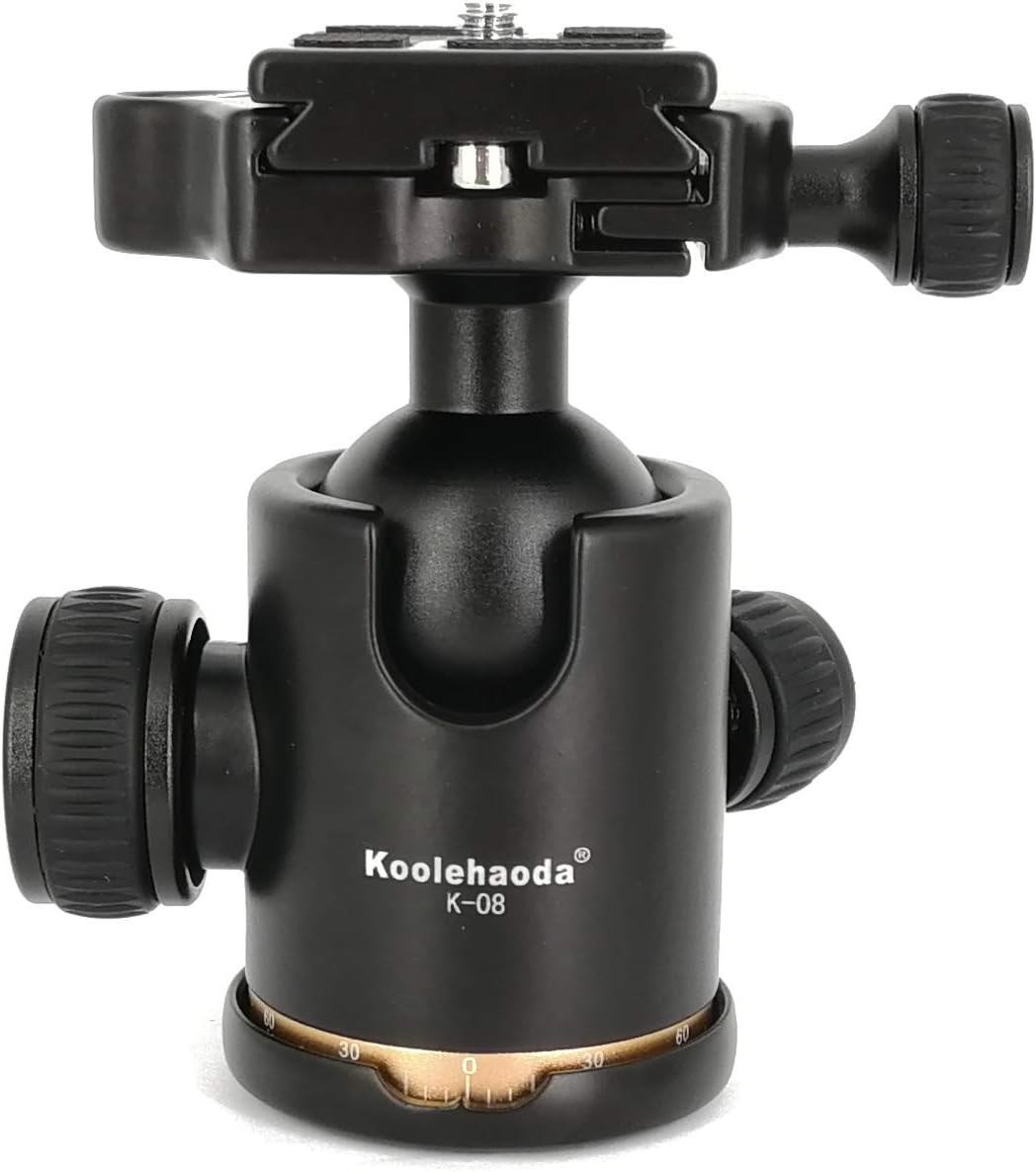 Koolehaoda Metal Ball Head Ballhead + Quick Release Plate for Tripod SLR Camera