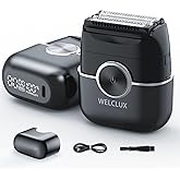 Electric Foil Shavers for Men: Mini Electric Razor with 4 Floating Blades & Big LED Display - Foil Shaver for Men with 2 Gears Adjustable - Face Shaver with IPX7 Waterproof