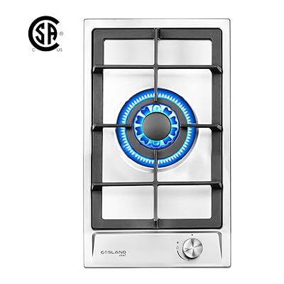 GASLAND Chef 12" Single Burner Gas Cooktop, NG/LPG Convertible