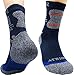 Everlis Unisex Hiking Antibacterial Mid Cushion Athletic Crew Socks Mens Womens
