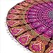 Eyes of India - Mandala Floor Pillow Cover Meditation Cushion Seating Throw Hippie Round Colorful Decorative Bohemian Indian Pouf Ottoman Handmade Cover ONLY (A1 Purple 2, 32