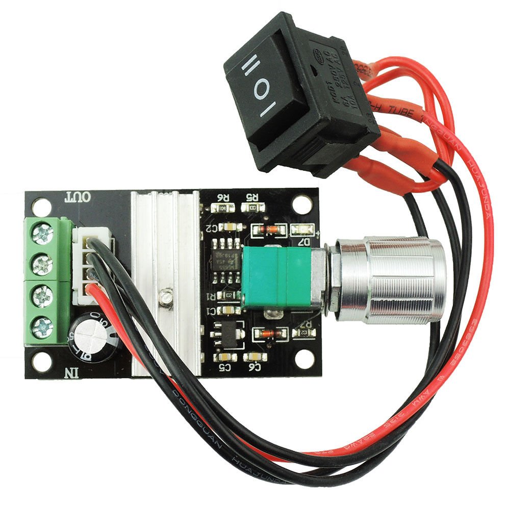 Yosoo 6 V 12 V 24 V 3 A Reversible Motor Speed Control Switch Adjustable DC Motor Speed Controller PWM Regulator 1203bb Reversing DC Motor Driver