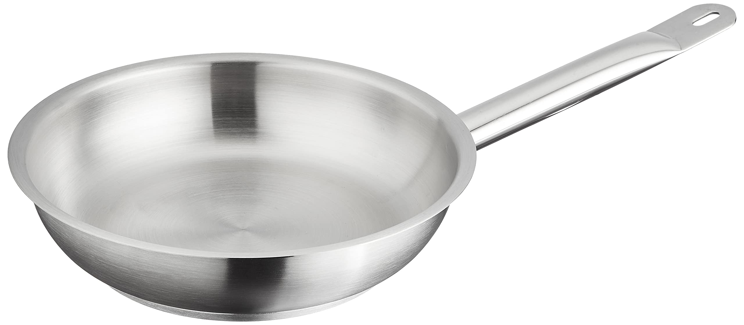 Pentole Agnelli Stainless Steel Frying Pan With A Steel Tube Handle, Diameter 20 Cm.