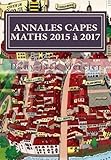 Image de ANNALES CAPES MATHS 2015 à 2017 (French Edition)