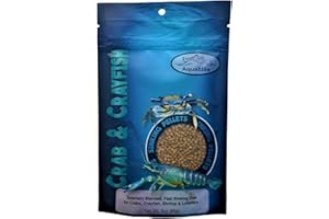 INVERT AQUATICS Crab & Crayfish Sinking Blended Diet - Aquatic Crab & Shrimp Food (3 oz (85g))