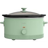 bella 6qt Manual Non-Toxic Slow Cooker with Cord Storage, Seaglass