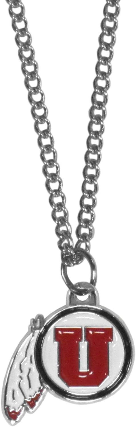 NCAA Siskiyou Sports Fan Shop Utah Utes Chain Necklace with Small Charm 22 inch Team Color : Sports & Outdoors