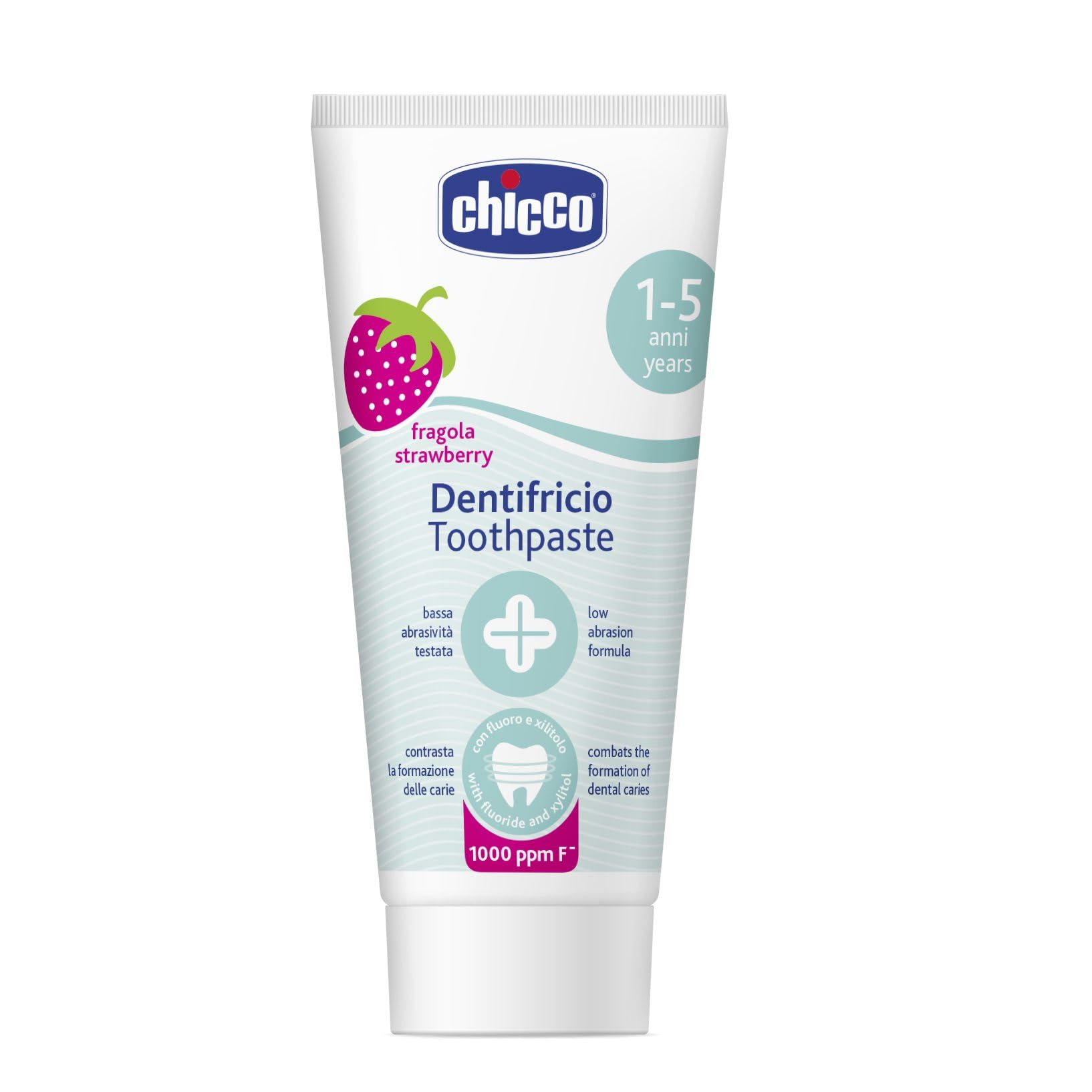 Chicco – Strawberry Toothpaste with Fluoride white