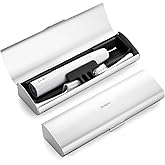 Oralphi Aluminum Electric Toothbrush Travel Case, 2 in 1 Travel Toothbrush Holder for Oral B/Oral-B Pro 1000 1500 5000 7000 and Most Electric Toothbrush for Traveling, Removable Silicone Liner-Silver
