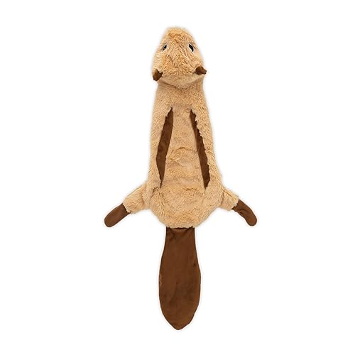 Best Pet Supplies Squeaky Dog Toys with Soft Durable Fabric for Small, Medium and Large Pets Interactive Toy for Indoor Play, Supports Active Biting and Play - Squirrel, Small
