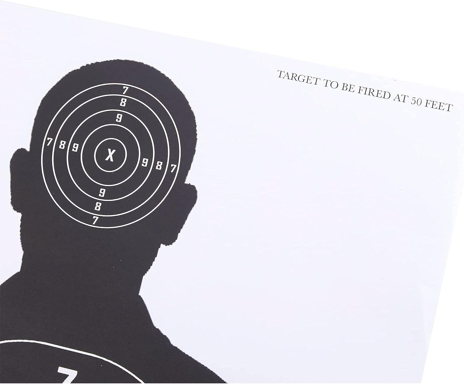 Juvale Shooting Range Paper Silhouette Targets for Firearms (17 x 25 in, 50 Sheets)