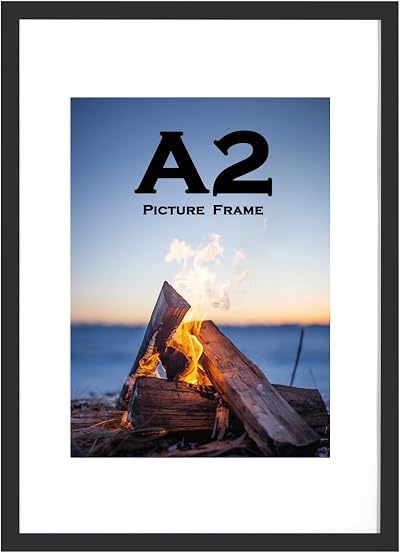 Scholar Tree A2 Photo Frame Black Wood Wall Mounted 42x59.4cm