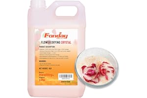 Fonday 6LBS(2.72Kg) Silica Gel Flower Drying Crystals Color Indicating Reusable,Bead Size<1mm