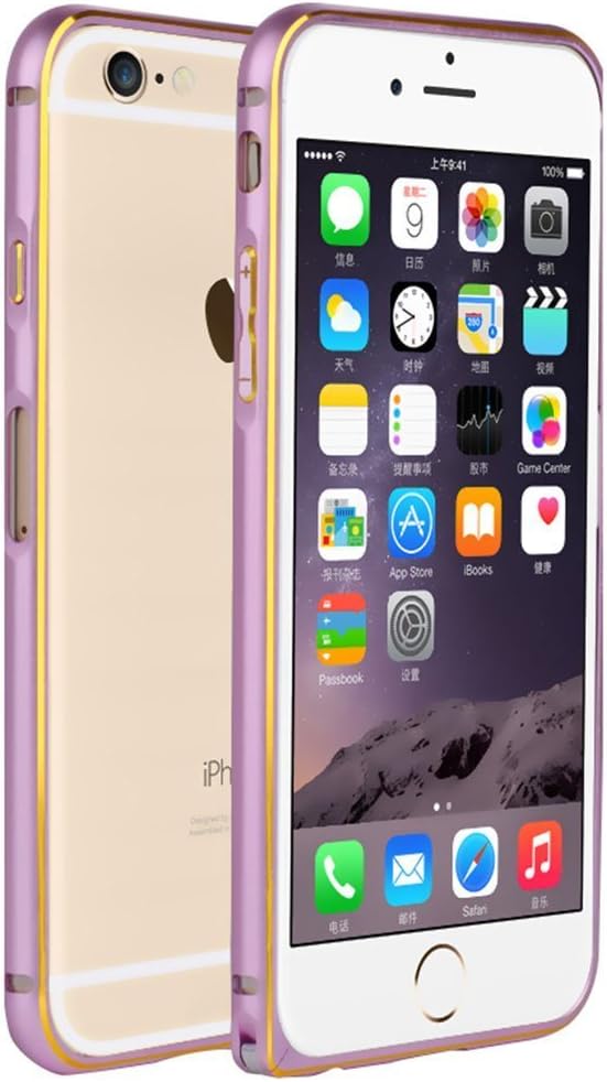 iPhone 6 Plus (5.5") Ultra Thin Slim Fit Aluminum Alloy Metal Bumper Case Luxury Looking, Lightweight, Durable, and Snug Fit (Pink)