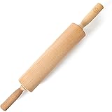 Martha Stewart Bainford 21" Large Beech Wood Rolling Pin