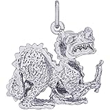 Rembrandt Charms Dragon Charm, Sterling Silver
