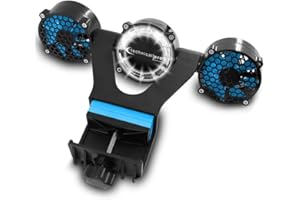 Technical Pro OFBBQ Barbecue Grill LIght and Fan Equipped With 12 LED Bulbs And 2 Individually Rotating Fans So You Can Light Up Your Grill, Cool Down, and Blow Smoke Away With One Low Priced Unit