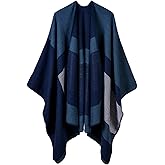 Immerguter Women's Shawl Wraps Sweater Poncho Cape for Fall Winter