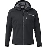 KUIU Axis Hybrid Hooded Jacket – Waterproof Paneling, Wind Resistant, Fleece-Lined Soft Shell for Active Cold Weather Hunting