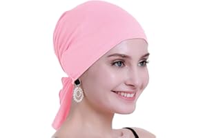 Osvyo Chemo Headscarf For Women Hair loss - Cancer Slip On Headwear Turbans Sealed Packaging LIGHT PINK