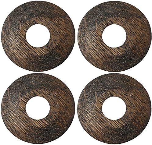 PK of 4 X O' SO EEZY Solid Oak Pipe Surround Overall Size: 45mm to Suit 15MM Pipes, Laser Cut, EASYFIT, Light