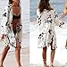 Womens Cover up Bohemia Tassel Swimsuit Beachwear Bikini Dress, H, O/S