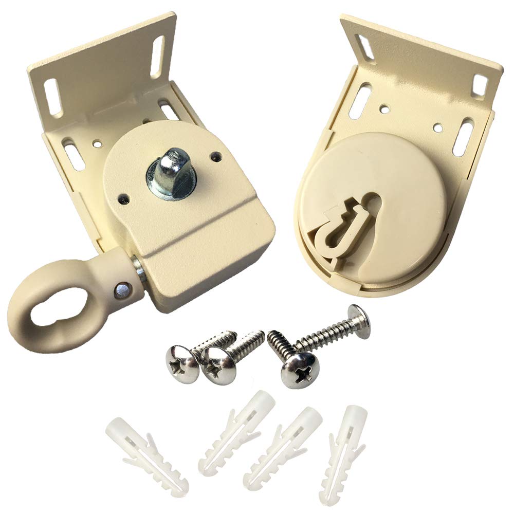 Cross Land Universal Mounting Brackets of Exterior Sun Shades,Outdoor/Indoor Roller up Blinds(Crank Operated/Cordless System)