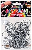 DIY Bands - 100 Count Silver Refill bands with Clips and Loom tool