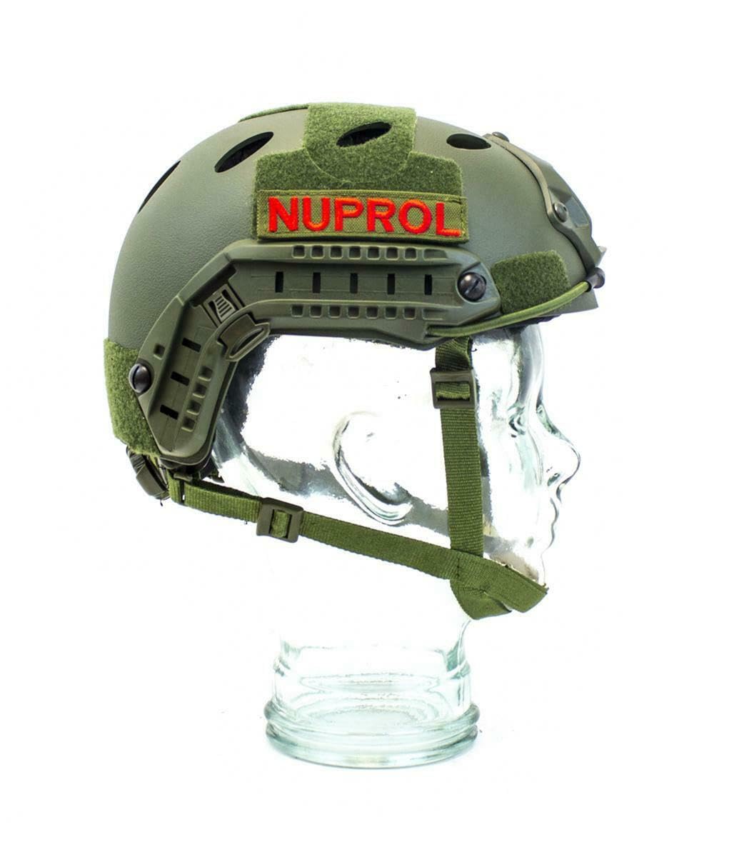 FAST Railed Helmet; Olive Green