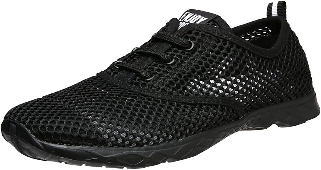 ALEADER Men�s Quick Drying Aqua Water Shoes Black/BLAC 10