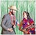 ShiDianYi Foil Fringe Curtain Streamer Backdrop Metallic Foil Curtain Tinsel Backdrop Christmas Photo Booth Props -1217S (3FTx8FT, Green)
