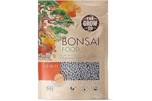 THE GROW CO Bonsai Fertilizer - Gentle Slow Release Plant Food Pellets - Ideal for All Indoor and Outdoor Bonsai Tree Plants in Pots (5 oz)
