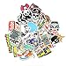 Diageng Stickers Skateboard Snowboard Vintage Vinyl Sticker Graffiti Laptop Luggage Car Bike Bicycle Decals mix Lot Fashion Cool Random style milticolor(pack of 50)