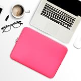 RAINYEAR 13 Inch Laptop Sleeve for MacBook Air/Pro Pink 13.3 14 Inch view 5