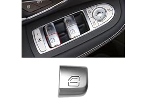 TTCR-II Interior Window Glass Lift Switch Button for Mercedes C Class W205 2015-2021 GLC Class 2016-2022, 1 Pc Rear Right Window Control Power Push Button Cover