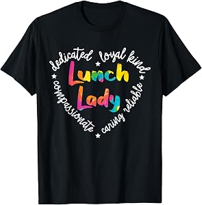 Lunch Lady Cafeteria Worker Dinner Lady Cook Job Profession T-Shirt Small