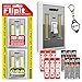 Nebo 6523 Flipit 2 Pack Mount Anywhere Wireless Magnetic LED Light with 6 Extra Energizer AAA Batteries and LightJunction Keychain Light