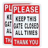2-Pack Please Keep This Gate Closed Sign 10