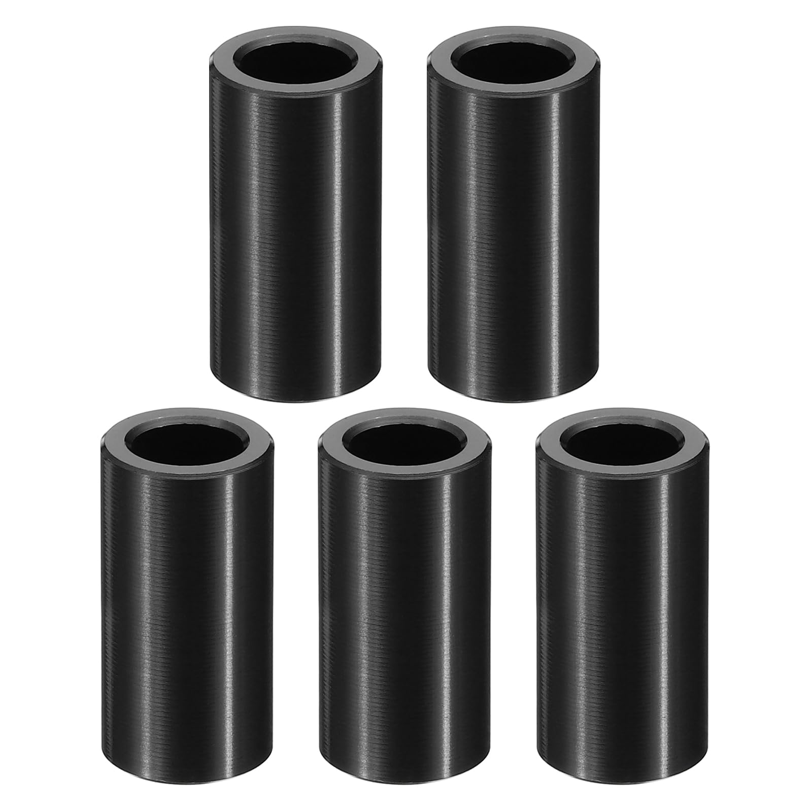 PATIKIL M8 Aluminum Spacers, 5 Pcs Metal Spacer Aluminum M8 x 1/2" OD x 1-1/2" L Aluminum Spacer Screw Standoff Round for 5/16" or M8 Screw Bolts