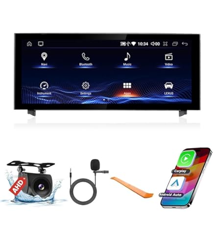 Amazon.com: Android 12 System 10.25 inch 1920x720 Blue-ray Touch