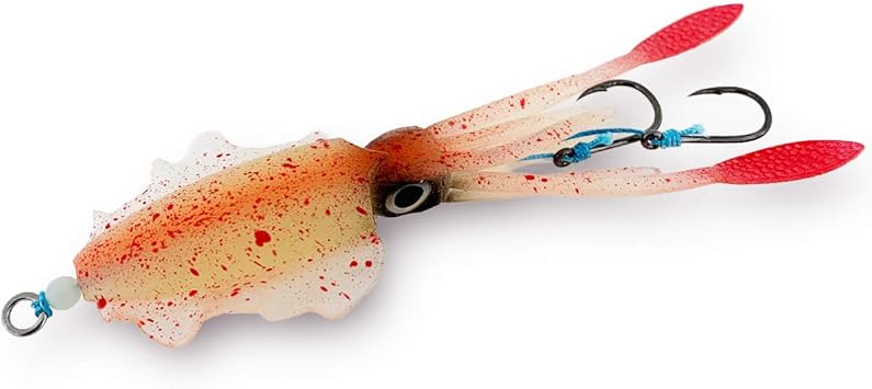 Amazon Umino ウミノ ガチdeイカ Big 1セット入 イカ型ルアー タイラバ 鯛ラバ 仕掛け みかんモチ ロックリンク Rock Link 完成仕掛け